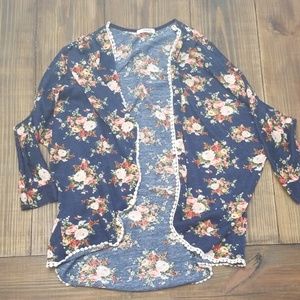 Flower Print Cardigan Large